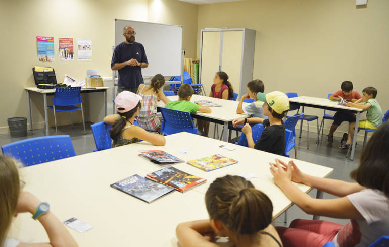 Atelier à la médiathèque Aimé Césaire.