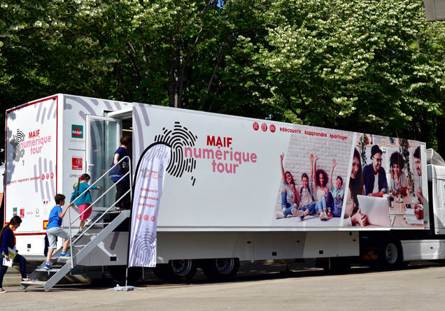 Camion MAIF tour numérique