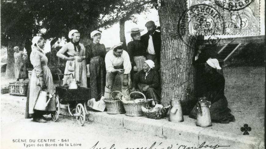 Photo ancienne du marché d'Amboise.