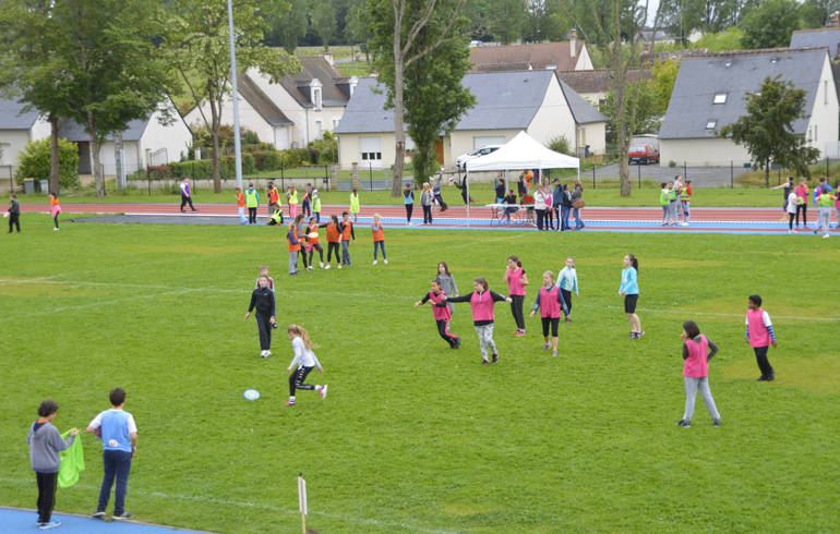 Tournoi d'ultimate au stade des 5 Tourangeaux.