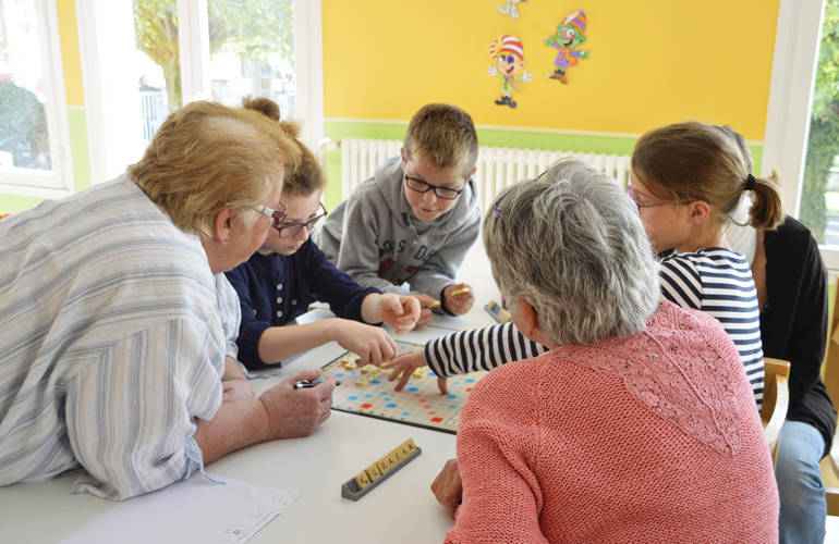 Atelier intergénérationnel.