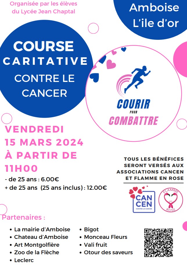 Course contre le cancer 2024 Ville d'Amboise Site officiel