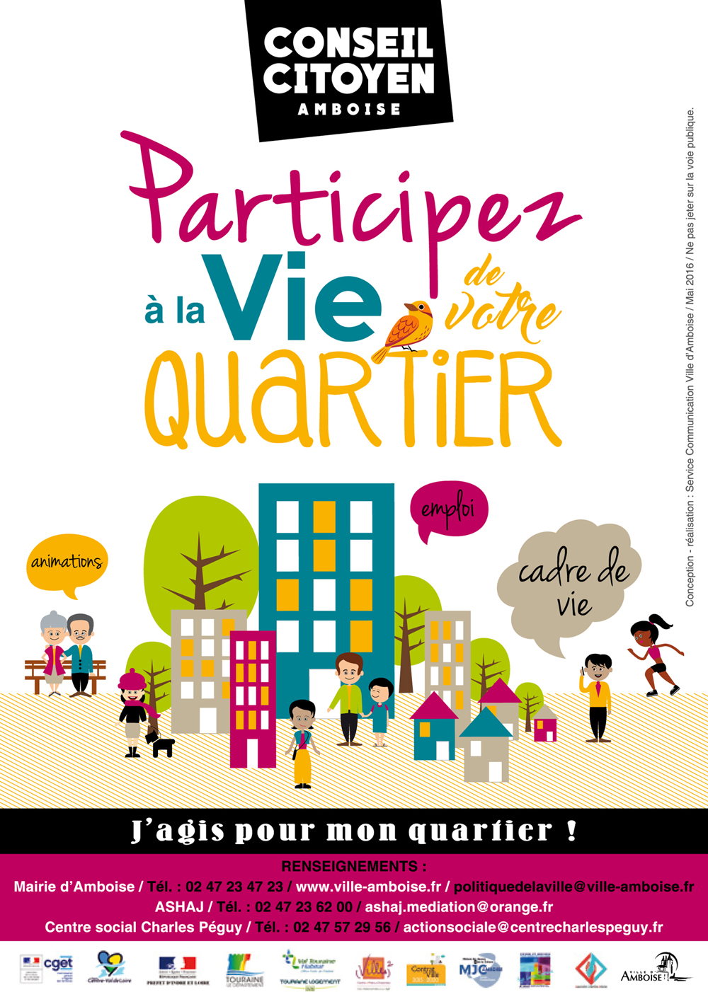 Participez à la vie de votre quartier Affiche
